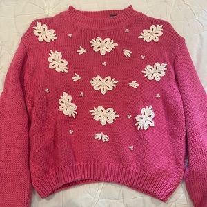 Pink and Pearl Sweater
